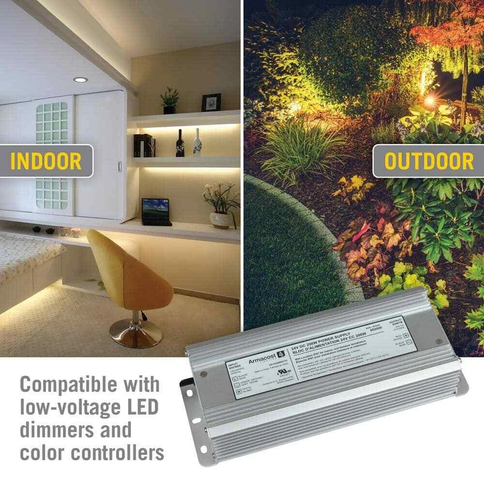 Armacost Lighting 200-Watt 24-Volt DC LED Transformer Standard Power Supply - Image 2 of 4