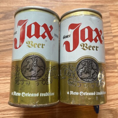 Lot of 2, Jax Beer Cans Pearl Brewing San Antonio TX  12oz