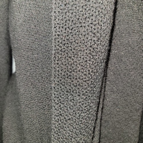 Eileen Fisher XL Black100% Wool Ribbed Sweater Set Open Cardigan/Tank Shell - Picture 4 of 13