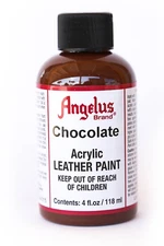Angelus Brand Acrylic Leather Paint Waterproof shoes/purses Chocolate  - 4oz