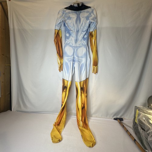 White Phoenix Costume XL Stretchy Jumpsuit Cosplay Halloween Bodysuit Adult Hero - 第 5/11 張圖片