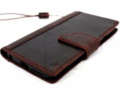 genuine real leather Case for Motorola Nexus 6 book wallet cover luxury premium - 第 1/5 張圖片