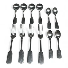 Lot of 12 Pieces Bon Chef Liberty Forks and Spoons 18/10 Flatware