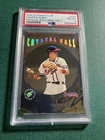 CHIPPER JONES 1995 Stadium Club CRYSTAL BALL graded MEMBERS ONLY card PSA 8