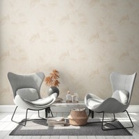 Vliestapete BläTter Dschungel Tropisch Stoffoptik Beige Creme 38663-3 (3,73€/1Qm