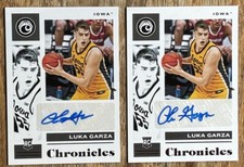 '21 Chronicles DP Luka Garza RC AU (2) Iowa Hawkeyes / Timberwolves