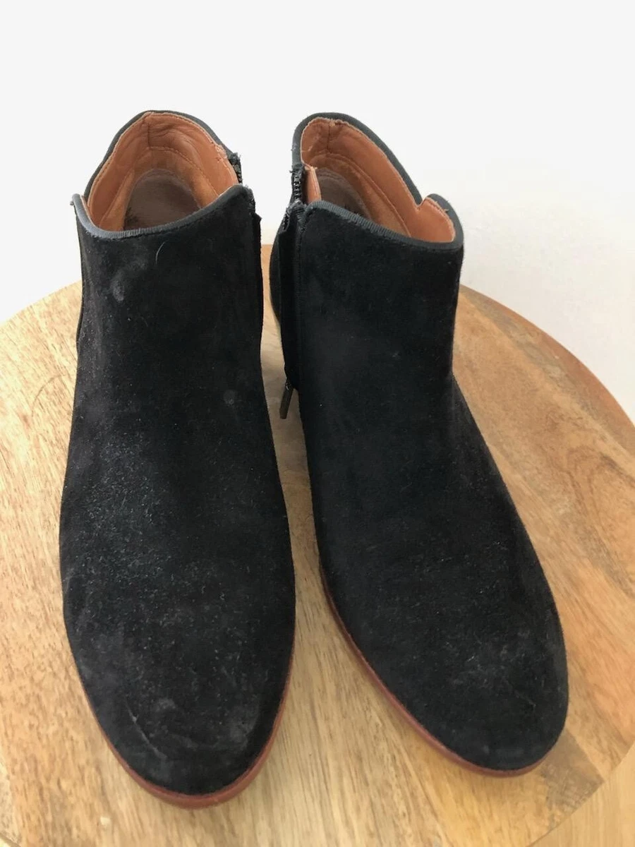 Sam edelman black suede booties sale