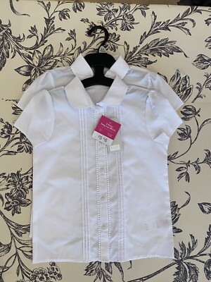 New With F&F (tesco) White School Shirts 5/6YRS=
