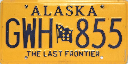 Alaska Bear Last Frontier / Standing Bear License Plate targa USA - Foto 17 di 26