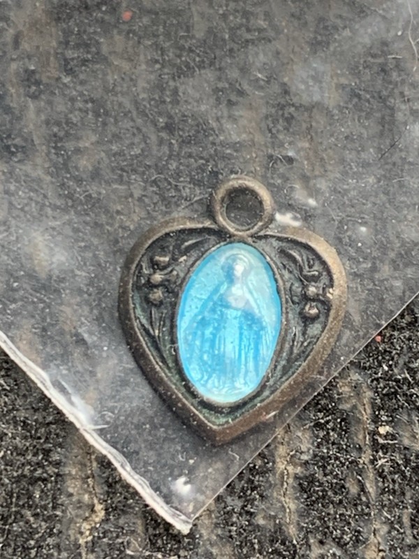 Small Sterling Silver Catholic Charm