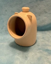 Ceramic Pig House Hippo Kitchen Scrubby Sponge Holder Salt Cellar Minimalist 5"