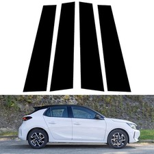 4x Window Pillar Post Door Trim Gloss Black For Vauxhall Corsa GS 2023