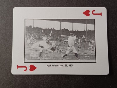 Hack Wilson 1985 Hey Hey Cubs! Jack Brickhouse Playing Card - Chicago