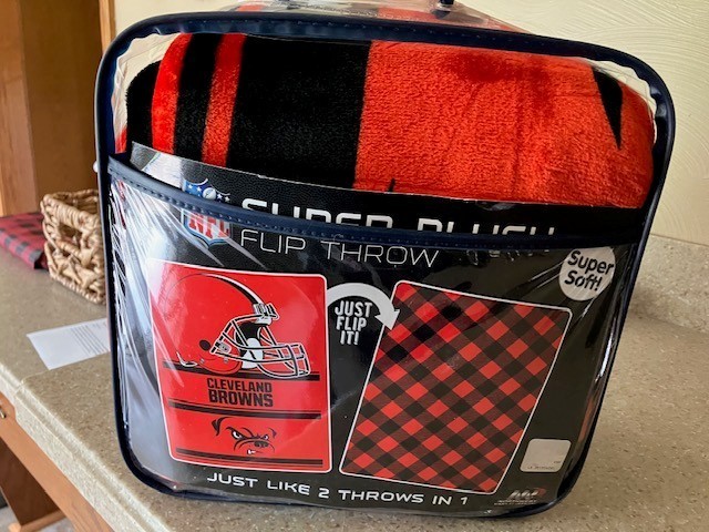 Cleveland Browns plush blanket