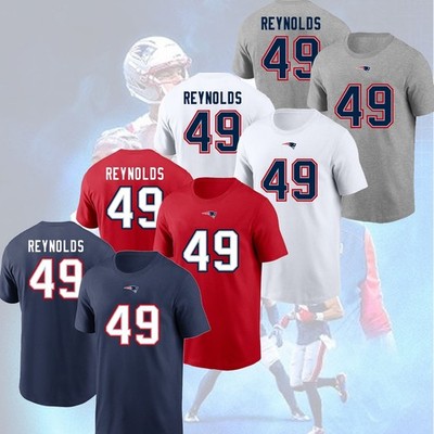 NEW NEW! Craig Reynolds #49 New England Patriots 2025 Name & Number For Fans