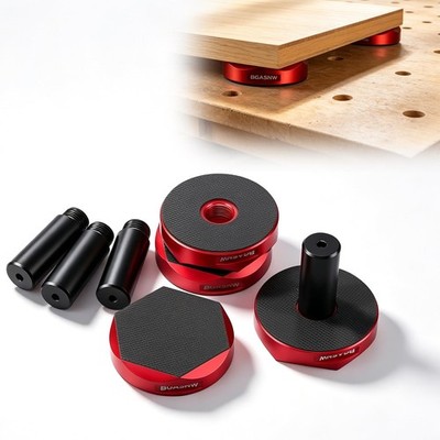 Bench Dog Pucks for MFT Table, 4 Pack, 3/4in Hole, Aluminium Anti~Slip