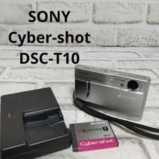 SONY Cyber-Shot DSC-T10 Silver With Battery Tested Working From Japan