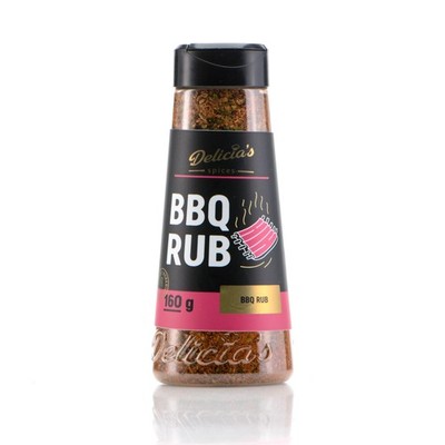 Delicia's BBQ RUB Fleisch Gewürzmischung American Barbecue 160 g