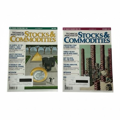 Lot of 2 Technical Analysis Of Stocks & Commodities Magazine May 2022 Nov. 2021