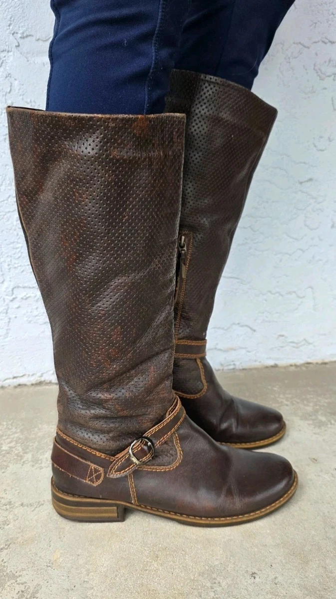 A.S.98 | Shoes | As 98 Womens Brown Red Leather Boots  A.S.98 Callhoun / Katarina Boots with Studded Design, reddish brown, NIB, Sz 39 main image 1