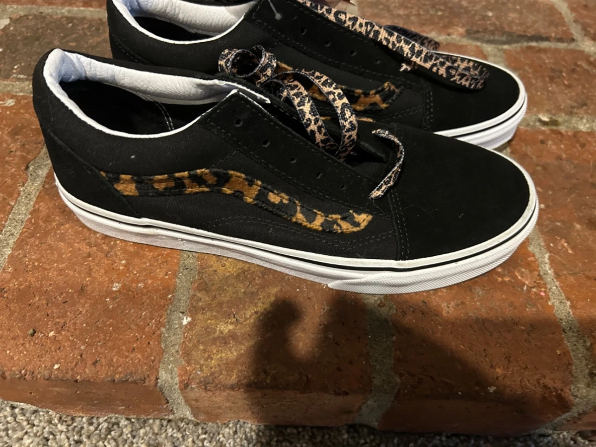 Supreme x Vans Skate Old Skool Leopard Pack - Black for sale | eBay