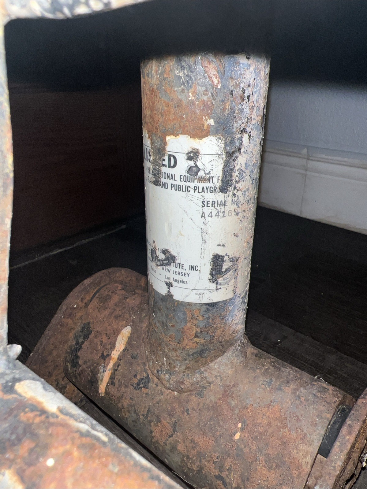 Saddle Mates Duck Ride on Playground Equipment Toy  w/base Plate Vintage