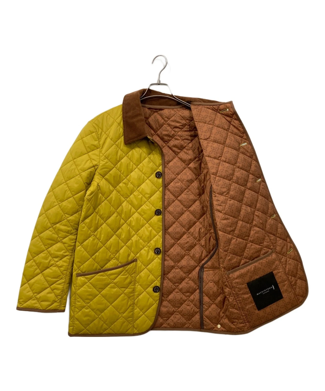 Mackintosh London Polyester Quilted Blouson Jacket Men's Size 40 Yellow - product detail image 3