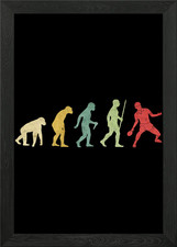 Quadro Stampa su Tela Poster Arte da Parete con Cornice Ping Pong Ping Pong