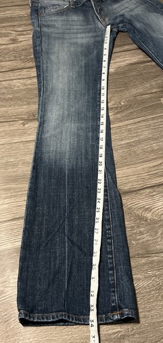 7 for all mankind Women’s Boot Cut Low Rise Medium Wash USA Jeans SZ 27 (28x34) - Picture 8 of 11