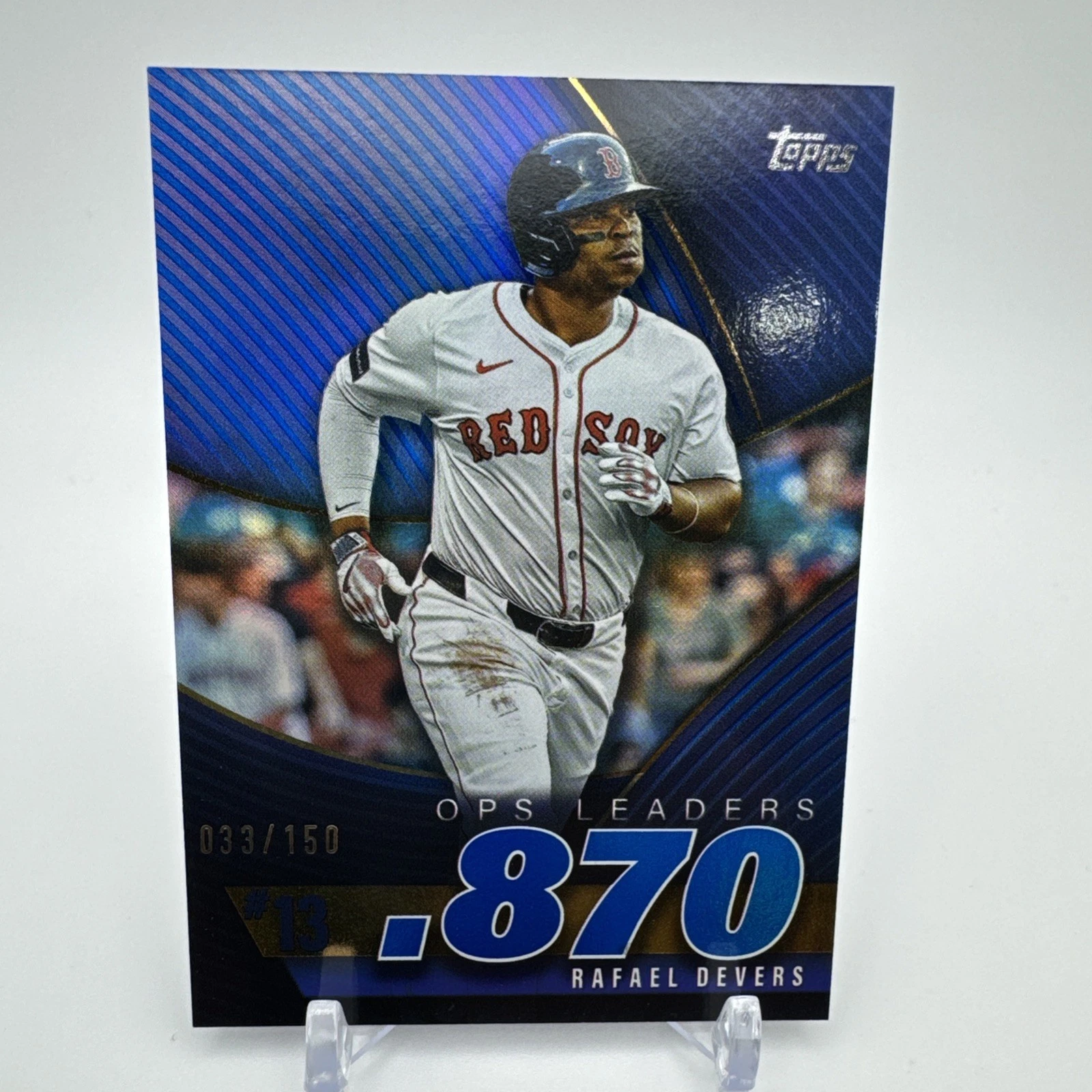 2025 TOPPS S2 BASEBALL RAFAEL DEVERS OPS LEADERS BLUE  FOIL RED SOX /150🔥