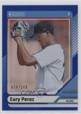 2024 Panini Donruss Blue 34/149 Eury Perez #19 0q1p