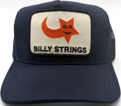 Billy Strings Navy Smiley Star Patch Trucker Hat Imogene + Willie Mesh Snapback