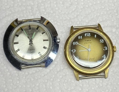 timex dynabeat/ Electric 2 Pc Watch Lot Vintage Untested