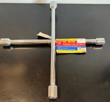 Ken-Tool 14" SAE METRIC Passenger Car Lug Wrench 4 Way 11/16" 3/4" 13/16" 7/8"