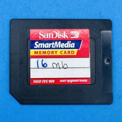Vintage SanDisk SmartMedia 16MB 3V Memory Card Vintage Digital Camera w/ Case