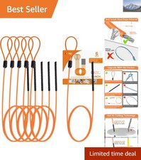 Durable 32-Inch Drain Snake Set with Anti-Break Design and Micro Hooks - 6 Tools