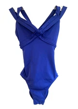 Mirella Royal Blue Women's Dance Leotard,  Double Straps, Exc Condition!