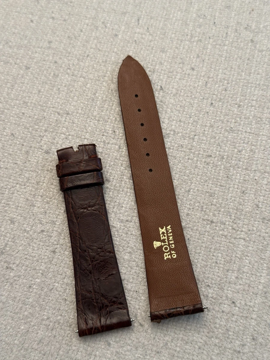 Rolex Leather 20 mm Band Width Wristwatch Bands for sale | eBay