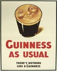 Guinness As Usual Tin Metal Signs Home Décor 8x12 Wall Plaque Vintage Retro post