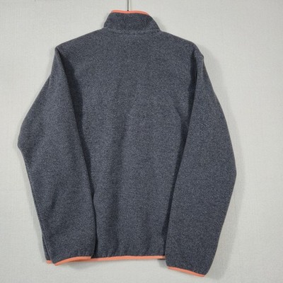 Patagonia Synchilla Snap T Fleece Pullover Men's M Gray Orange