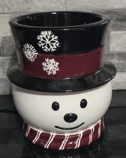 Yankee Candle Snowman Electro Wax Melt Warmer  Easy Meltcup Centerpiece