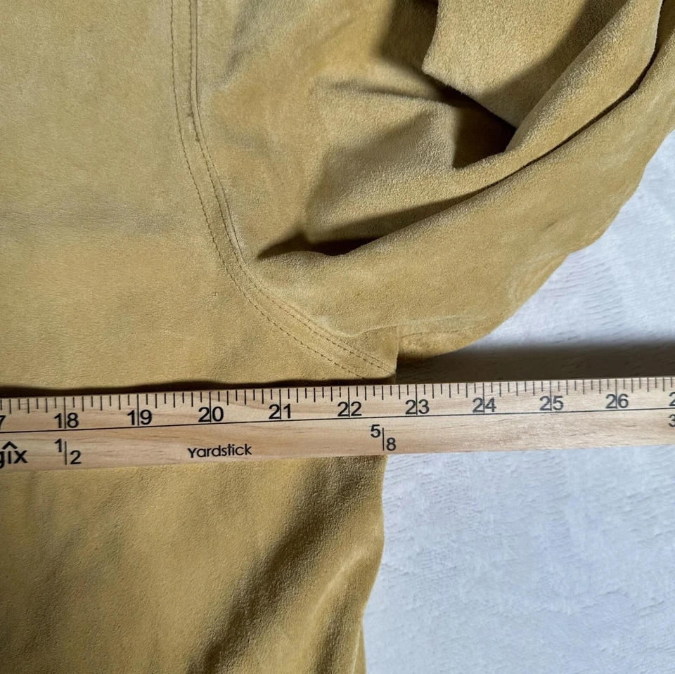 Camisa Chaqueta De Colección Robert Comstock Resistencia Hombres Talla 40 Cuero Genuino Gamuza Usada en Excelente Condición Foto 4 de 4