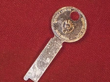 Vintage Eagle Flat Steel Trunk Padlock Key Chest Antique Lock Box Desk Cabinet 