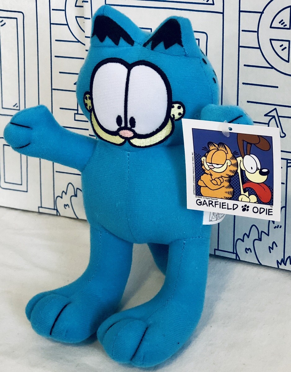 New GARFIELD & Odie Plush Fluorescent Blue Toy Factory Cat Stuffed