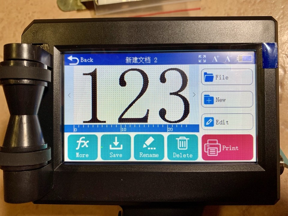 Handheld Inkjet Printer Date QR Code Barcode Printing Logo Label