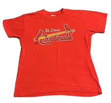 VTG 1980s St. Louis Cardinals T-Shirt Single Stitch USA Made Size XL 22  W 26  L