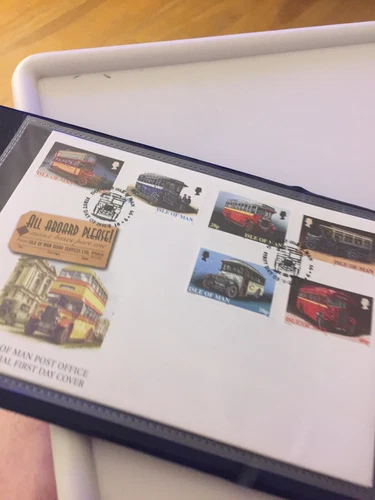 Isle of Man FDC First day cover 1999 All Aboard Manx Buses part one Unaddressed