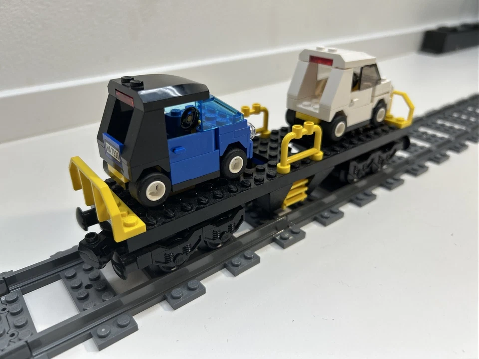 Lego® RC TRAIN Ferrocarril 7939 Vagón Carro Carga CARRO VEHÍCULO TRANSPORTADOR Foto 4 de 4