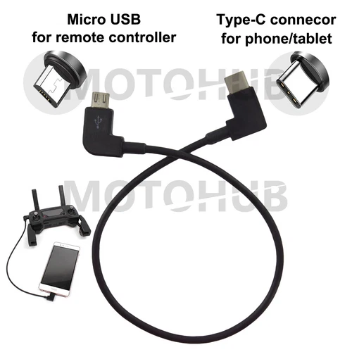OTG Cable for DJI Phantom 3 4 Inspire 1 2 Drone Remote Controller RC USB Type-C