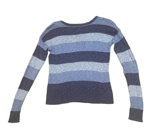 American Eagle Outfitters Blue Stripped Sweater Size Small - Picture 2 of 5